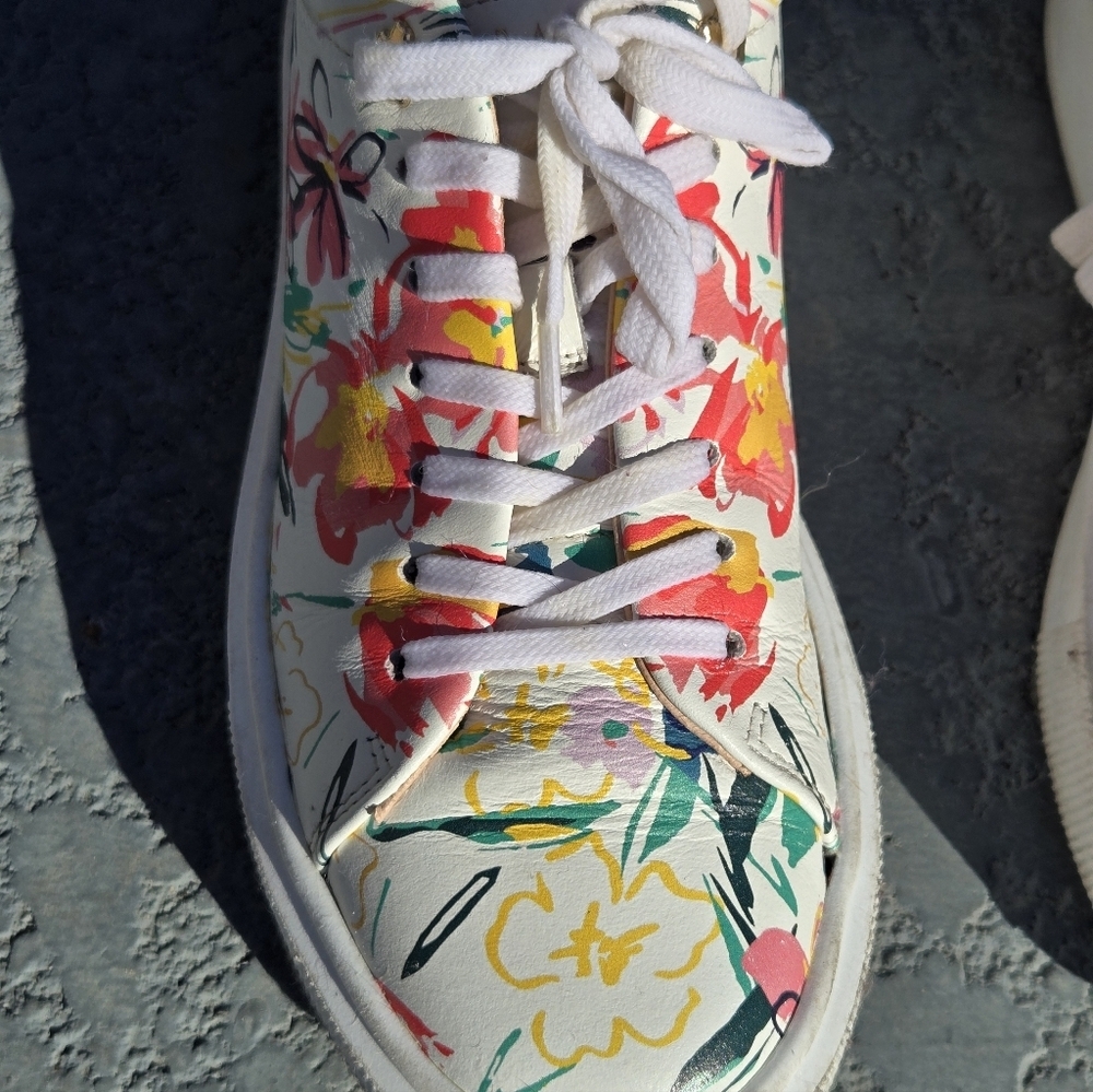 Ted Baker LONNIA-Sketchy Sz 7.5 Magnolia Platform Trainer Sneakers - Picture 3 of 12